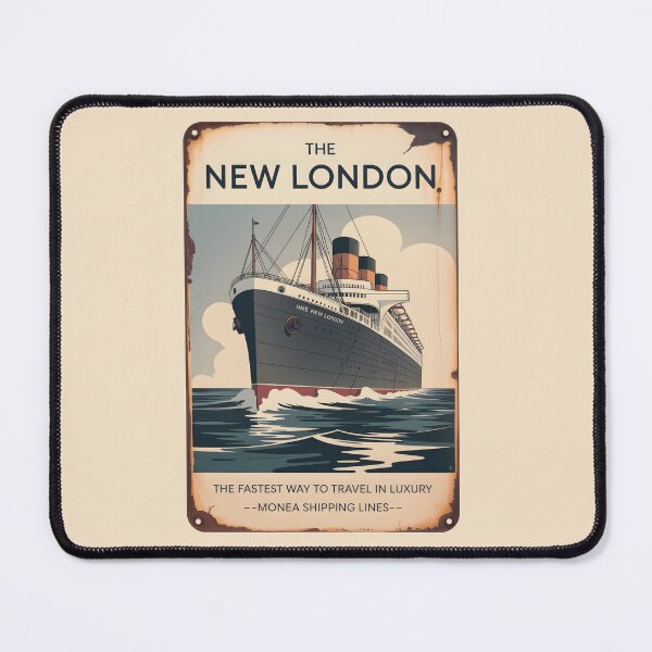 Item preview, The HMS New London - retro metal plate advertising designed and sold by Museum Of Non-Existing Art.