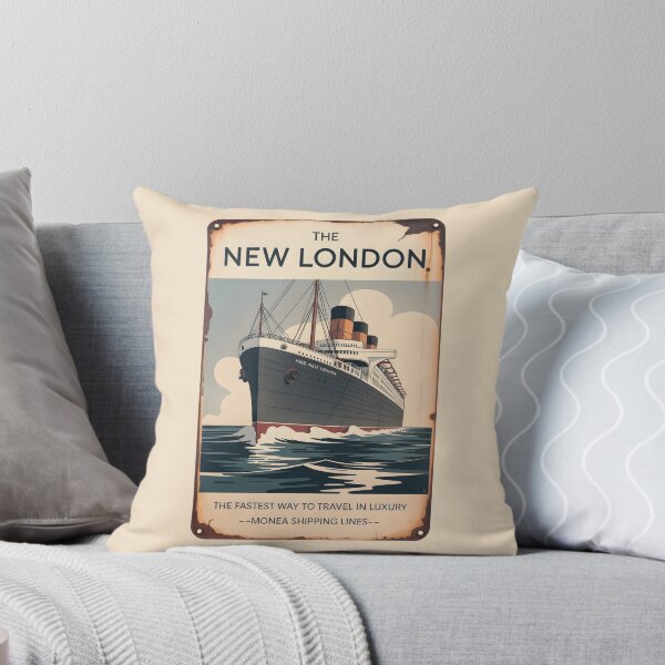 Item preview, The HMS New London - retro metal plate advertising designed and sold by Museum Of Non-Existing Art.