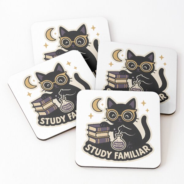 Item preview, Study Familiar — Focus Potion Black Cat designed and sold by Cheerioza.