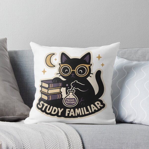 Item preview, Study Familiar — Focus Potion Black Cat designed and sold by Cheerioza.