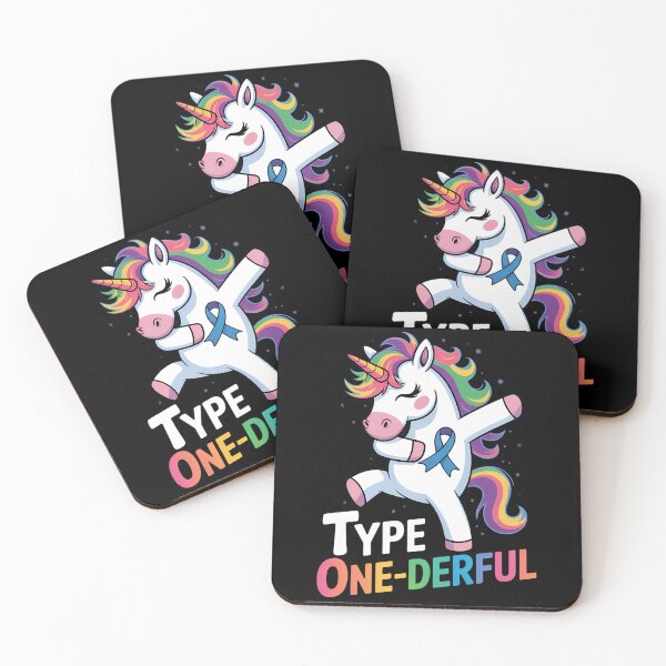 Item preview, Funny Diabetic Type 1 Diabetes T1D Unicorn designed and sold by DoorwayThreads.