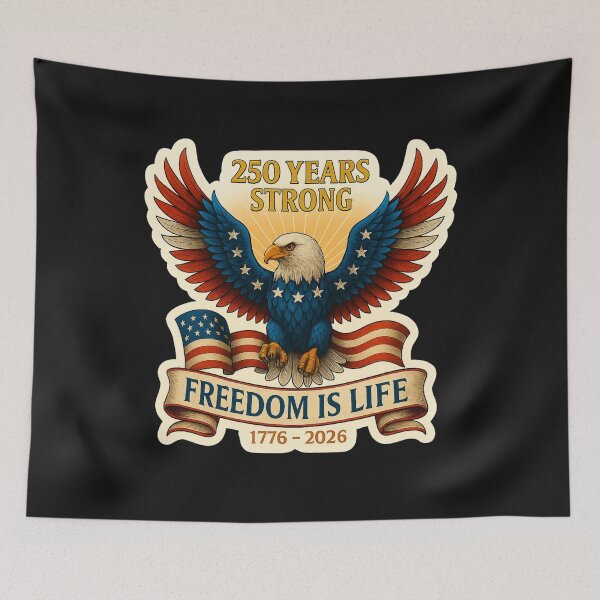 Item preview, 250th Anniversary of the USA - FREEDOM, IS LIFE designed and sold by Collins Design.
