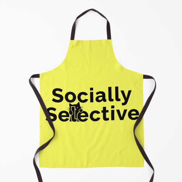 Item preview, Socially Selective | Introvert Cat Humor | Funny Animal Quote | Sassy Pet Lover Design designed and sold by TrackinDaTrends.