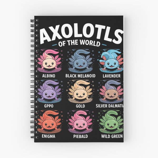 Item preview, awaii Axolotls Of The World Axolotl Animals  designed and sold by KonstanKoraner.