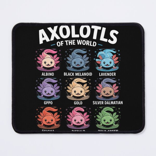 Item preview, awaii Axolotls Of The World Axolotl Animals designed and sold by KonstanKoraner.