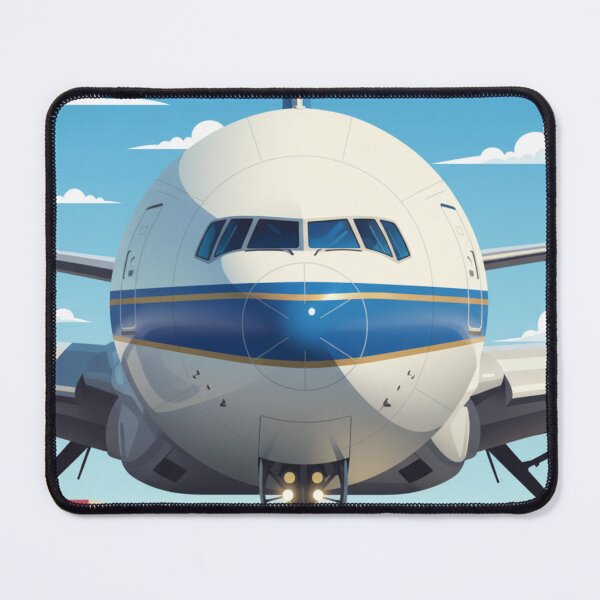 Item preview, Modern Jet Airliner Front View – Aviation Illustration designed and sold by EMairplanes.