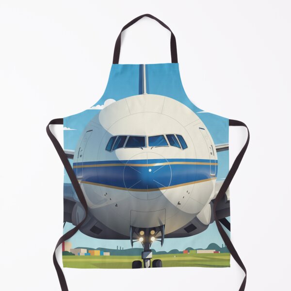 Item preview, Modern Jet Airliner Front View – Aviation Illustration designed and sold by EMairplanes.