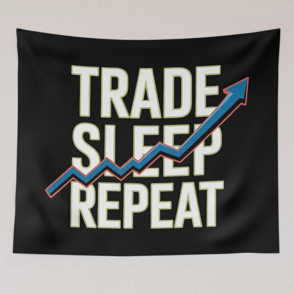 Item preview, Trade Sleep Repeat – Funny Stock Market Trader Life designed and sold by SidTastic .