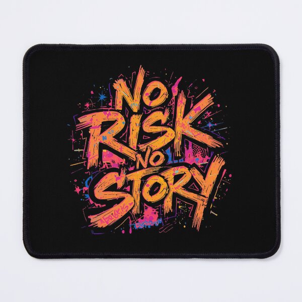 Item preview, No Risk No Story — Colorful Abstract Art, funny, you, gifts, designed and sold by Ewelina Niemiec.