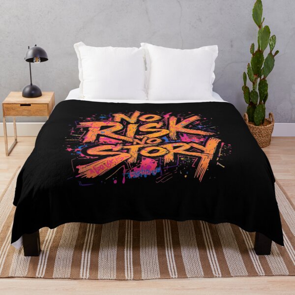 Item preview, No Risk No Story — Colorful Abstract Art, funny, you, gifts, designed and sold by Ewelina Niemiec.
