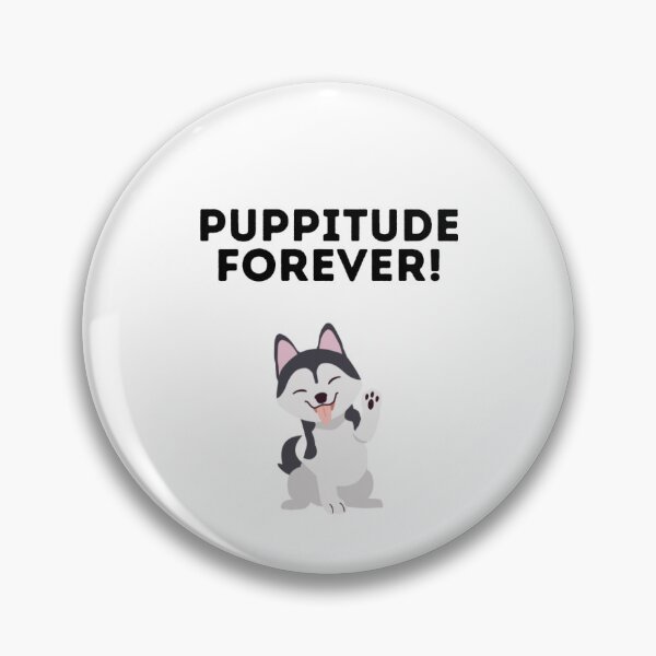 Item preview, Puppitude Forever Husky white designed and sold by Dolsini Dog Designs.
