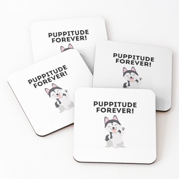 Item preview, Puppitude Forever Husky white designed and sold by Dolsini Dog Designs.