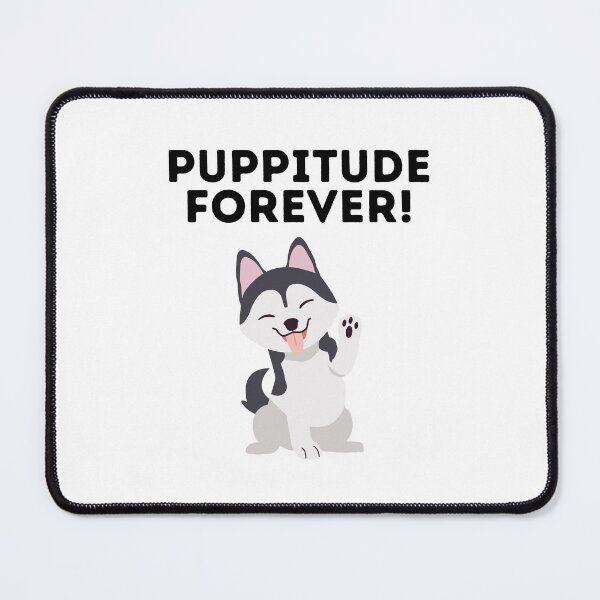 Item preview, Puppitude Forever Husky white designed and sold by Dolsini Dog Designs.