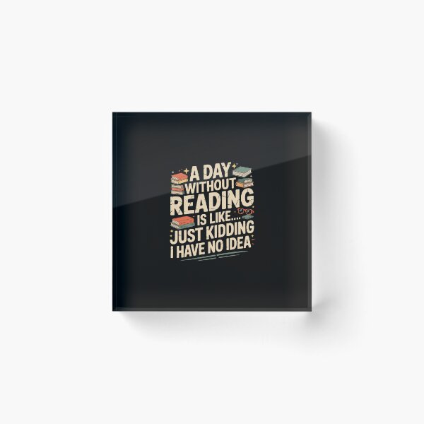 Item preview, A Day Without Reading – Funny and Playful Book Lover Humor Design designed and sold by LionShirtStore.