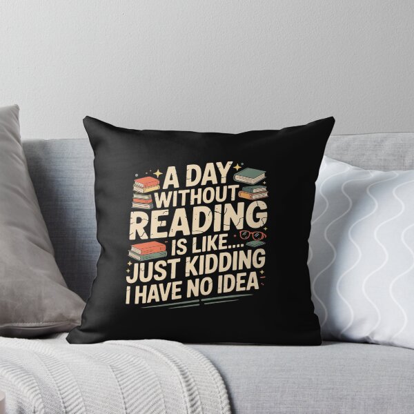 Item preview, A Day Without Reading – Funny and Playful Book Lover Humor Design designed and sold by LionShirtStore.
