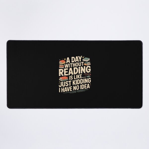 Item preview, A Day Without Reading – Funny and Playful Book Lover Humor Design designed and sold by LionShirtStore.