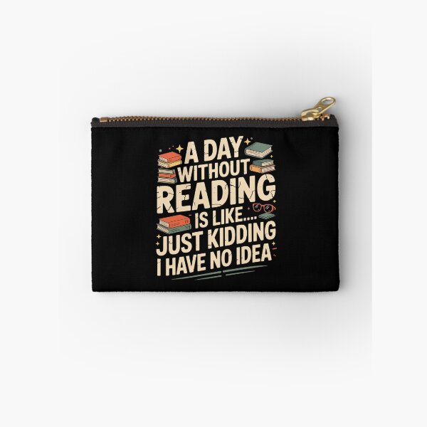 Item preview, A Day Without Reading – Funny and Playful Book Lover Humor Design designed and sold by LionShirtStore.