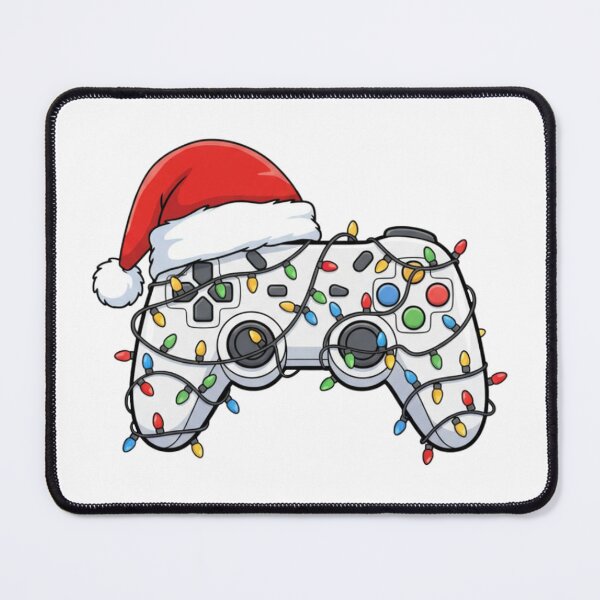 Artikelvorschau, Gaming-Controller Weihnachtsferien Weihnachtsmannmütze Design entworfen und verkauft von ArtLabCreations.