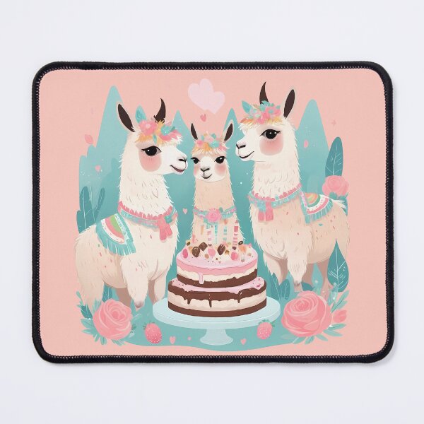 Item preview, Llamas celebrating birthday designed and sold by WoollenLlama.