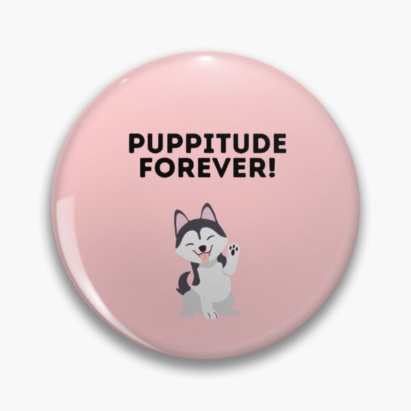 Item preview, Puppitude Forever Husky pink designed and sold by Dolsini Dog Designs.