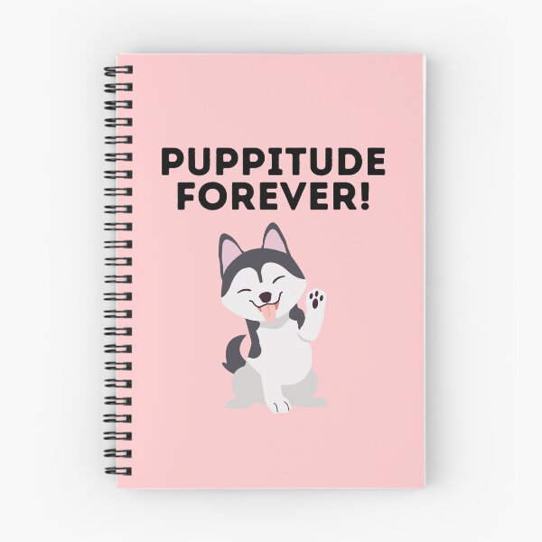Item preview, Puppitude Forever Husky pink designed and sold by Dolsini Dog Designs.
