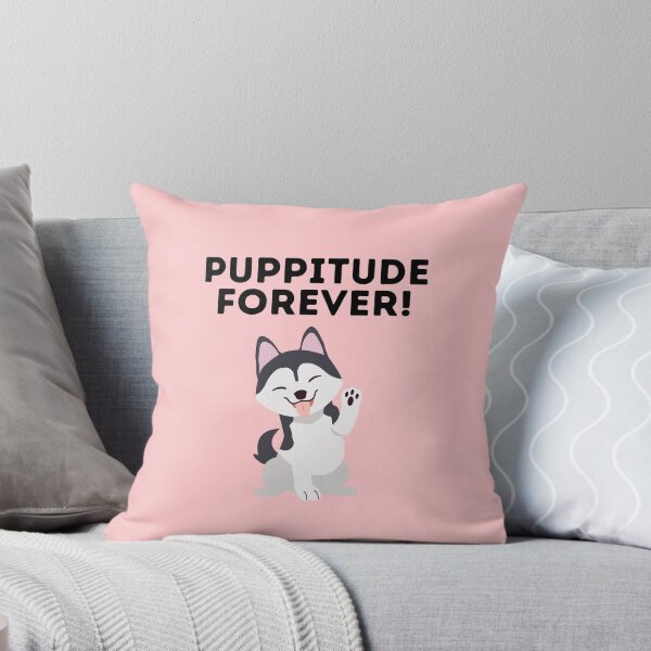 Item preview, Puppitude Forever Husky pink designed and sold by Dolsini Dog Designs.