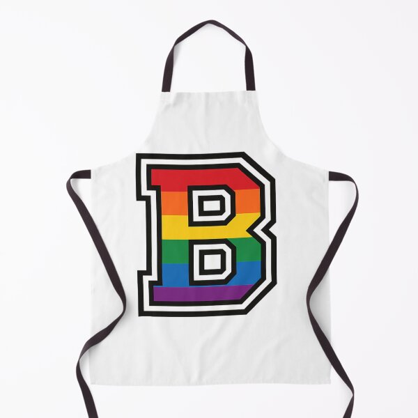 Item preview, varsity style Gay Pride Letter B designed and sold by JETSETPRIDE.