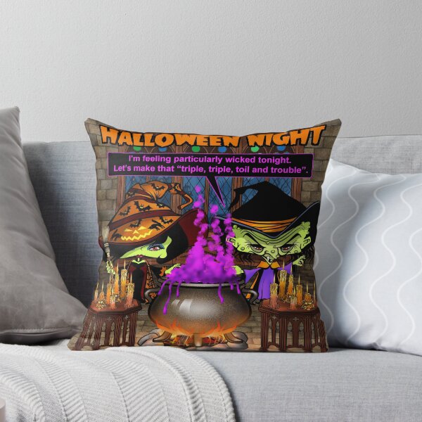 Item preview, Toil and Trouble On Halloween Night designed and sold by 3-Beans-Art.