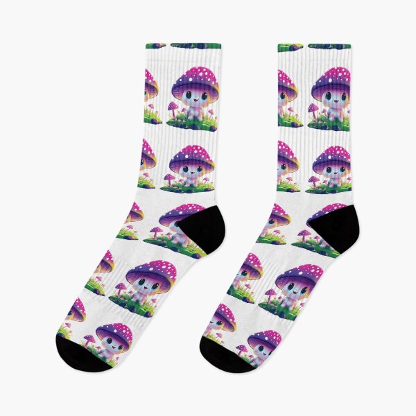 Item preview, Happy Little Mushroom - Colourful Nature Art designed and sold by QuirkyMint.