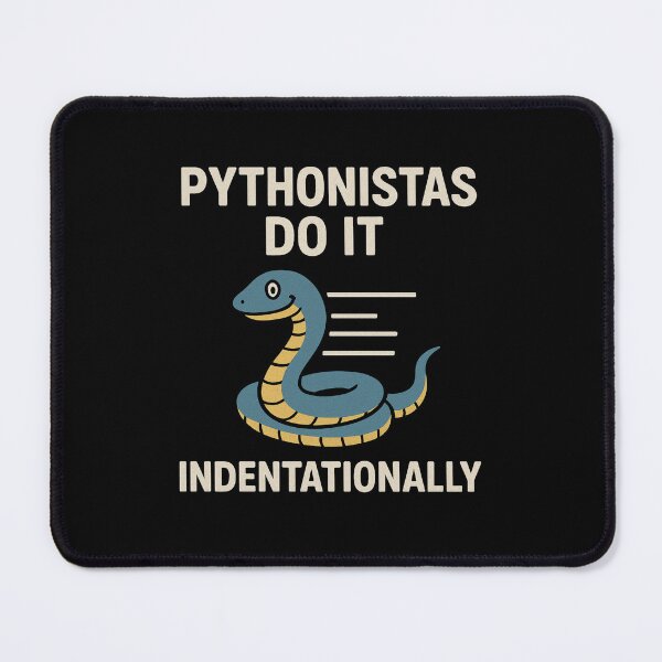 Item preview, Pythonistas Do It Indentationally. designed and sold by Itai Doshin.