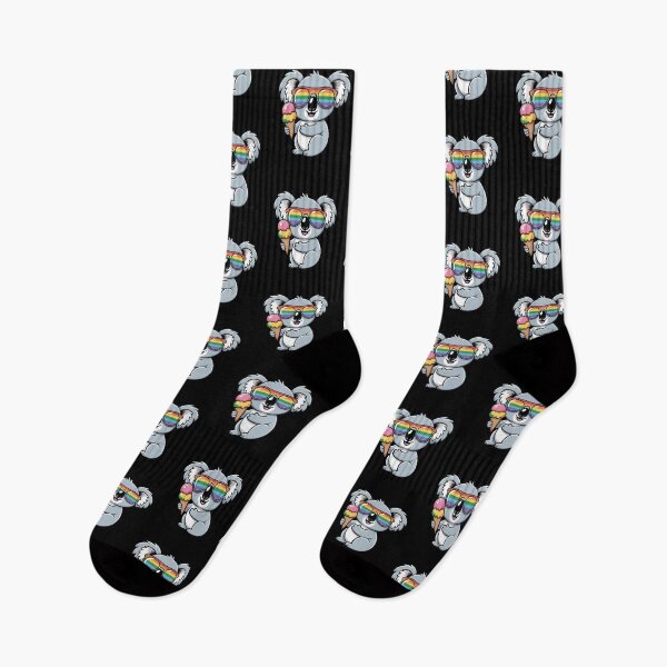 Item preview, Rainbow Koala – Cute Kawaii Koala with Ice Cream | Colorful Summer Cartoon Design designed and sold by ColorSplash123.