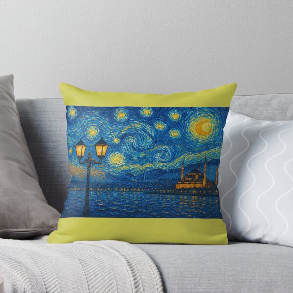 Item preview, Starry Night over Istanbul – Van Gogh Inspired Cityscape designed and sold by Pacika.