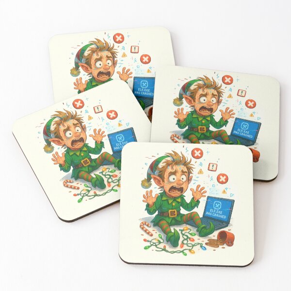 Item preview, Elf.exe Has Crashed – Funny Christmas Tech Fail designed and sold by Dreamiz.