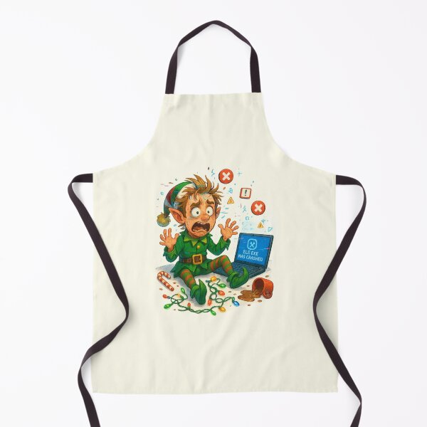 Item preview, Elf.exe Has Crashed – Funny Christmas Tech Fail designed and sold by Dreamiz.