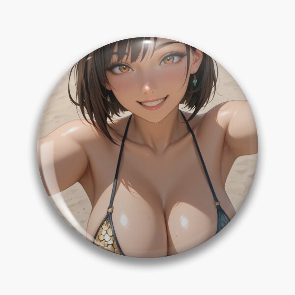 Item preview, Brunette anime girl in bikini designed and sold by Planet Utoppia.