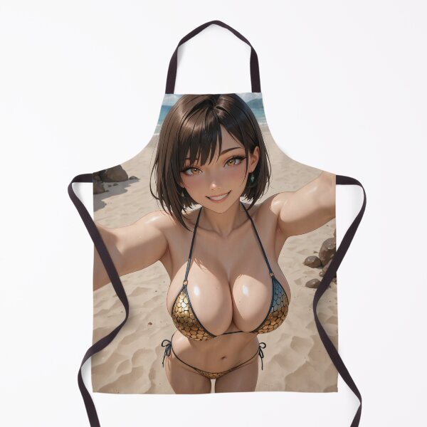 Item preview, Brunette anime girl in bikini designed and sold by Planet Utoppia.