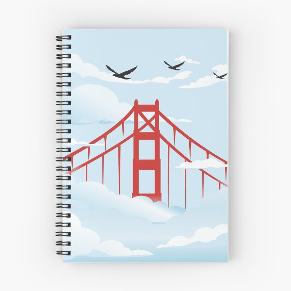 Item preview, Golden Gate Bridge Foggy San Francisco Skyline Art Prin designed and sold by DeeLulu.