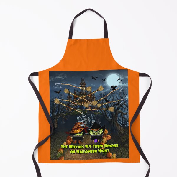 Item preview, The Witches Fly Drones On Halloween Night designed and sold by 3-Beans-Art.