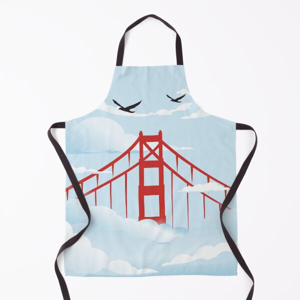 Item preview, Golden Gate Bridge Foggy San Francisco Skyline Art Prin designed and sold by DeeLulu.