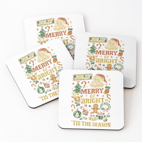 Item preview, Jolly Merry & Bright – Grunge Xmas Vibes Christmas Classic T-Shirt designed and sold by inkfluenceart.