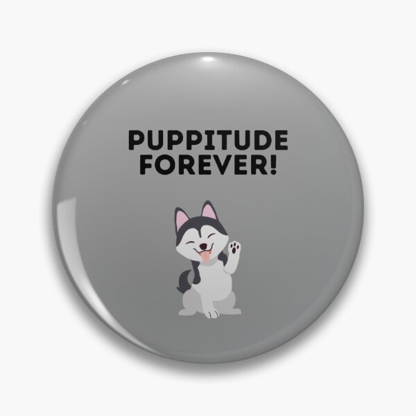 Item preview, Puppitude Forever Husky grey designed and sold by Dolsini Dog Designs.