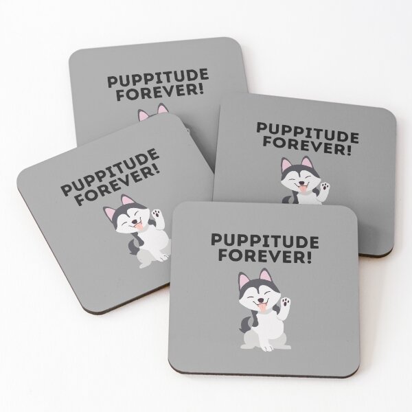Item preview, Puppitude Forever Husky grey designed and sold by Dolsini Dog Designs.
