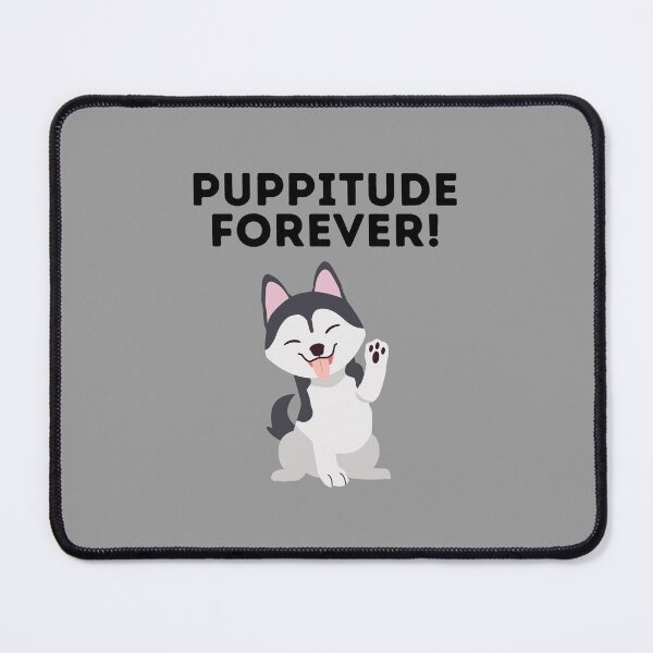 Item preview, Puppitude Forever Husky grey designed and sold by Dolsini Dog Designs.