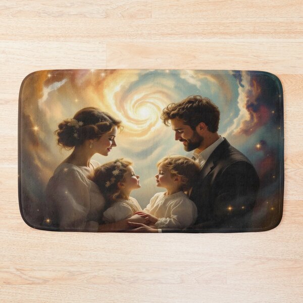 Item preview, Spiralfamily Glow – Between starlight & closeness to the heart, a Cosmic Portrait full of light & love designed and sold by FotoworldEdel.