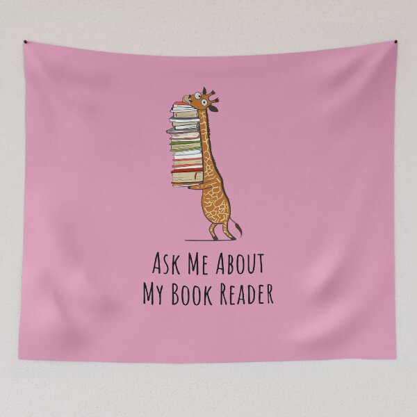 Item preview, Funny Giraffe Holding a Stack of Books - Ask Me About My Book Reader - Book Lover Gift, Phones Cases And Other Gift designed and sold by MemWear.