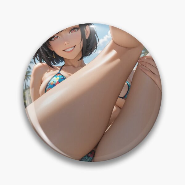 Item preview, Brunette anime girl in bikini designed and sold by Planet Utoppia.