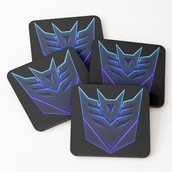 Item preview, Decepticon Emblem Neon Blue | Transformers Villain Logo Retro Design designed and sold by NareArt.