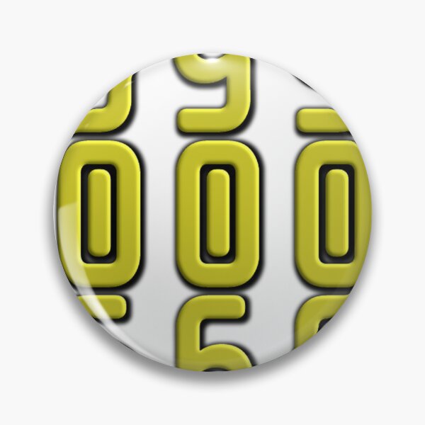 Item preview, Bold Yellow Numbers Illusion: 999 000 666 Abstract Wall Art Print - Upside Down Optical Trick Design designed and sold by Faali950.
