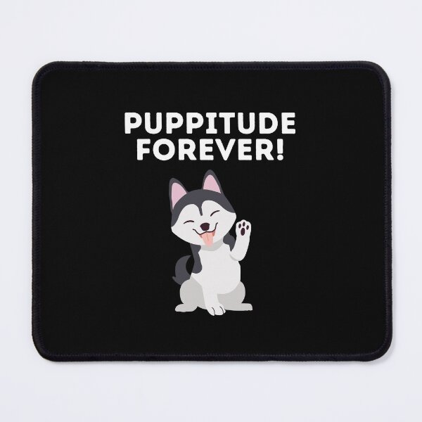 Item preview, Puppitude Forever Husky B/W designed and sold by Dolsini Dog Designs.
