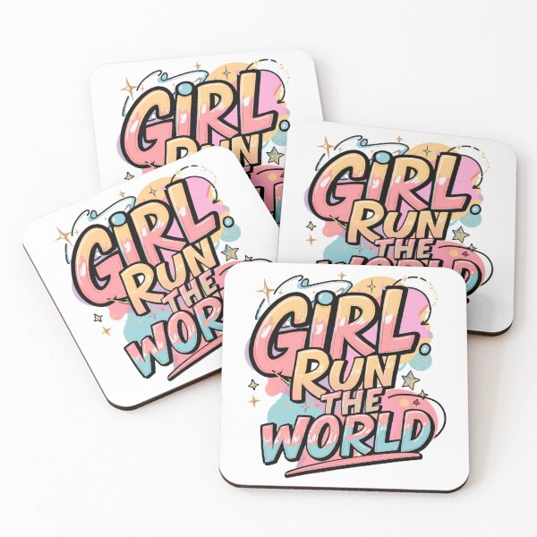 Item preview, Girl Run The World Feminist Quote. Empowered Women Typography Design designed and sold by Aarvya Fashion Club ( A.F.C ).